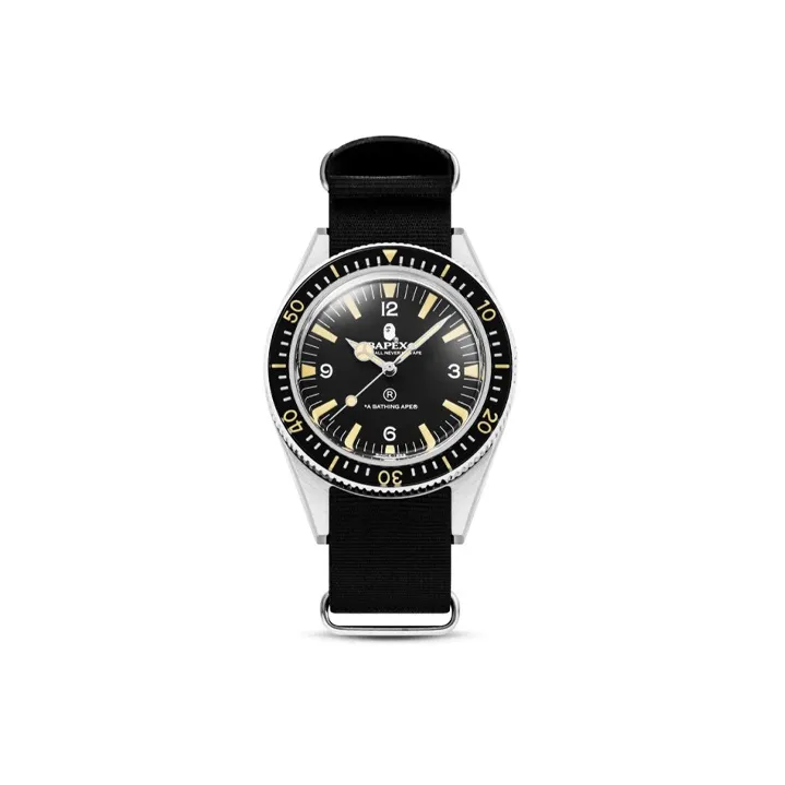 Bape Classic Type 1 Bapex Watch Black-0