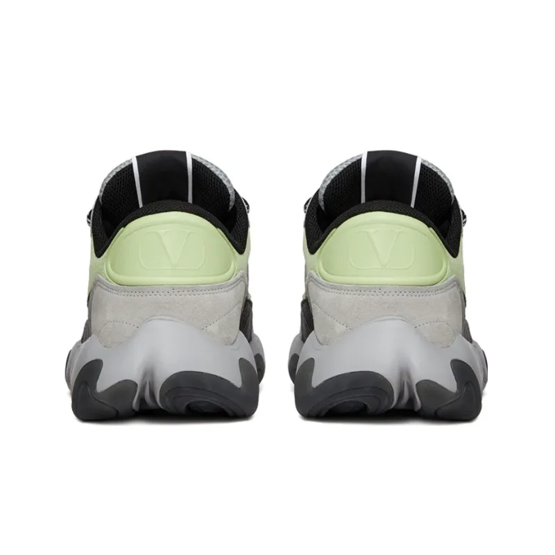 Valentino Bubbleback Slip Resistant Low Top Sports Casual Shoes Men's Gray-4