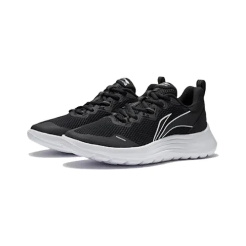 LiNing Reflective Low-Top Running Shoes Women's Black White-2