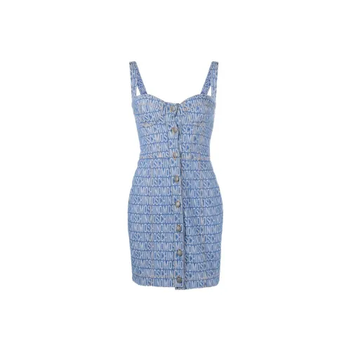 MOSCHINO Sleeveless Dresses Women's Light Blue