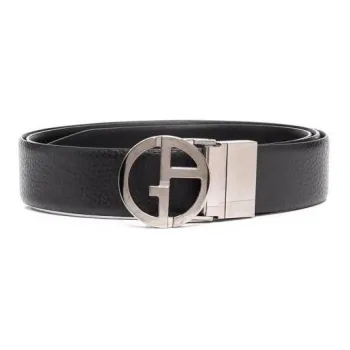 GIORGIO ARMANI Pebbled effect Buckled Belt