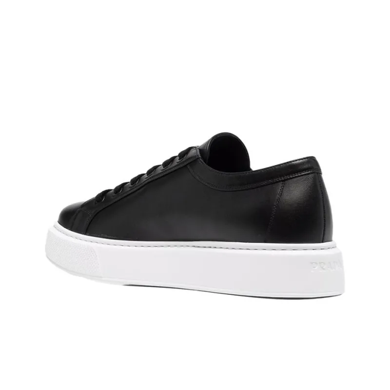 PRADA Cushioning Slip Resistant Low Top Casual Shoes Men's Black-3
