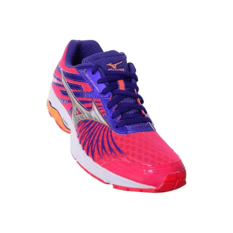 Mizuno Wave Sayonara 4 Wave Sayonara 4 Durable Breathable Low-Top Running Shoes Women's Red Purple-2