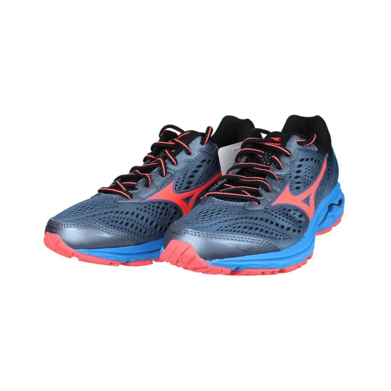 Mizuno Wave Rider 22 'Grey Blue Pink' Women's-2
