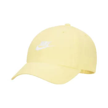 Nike Cotton, Polyester Baseball Caps Unisex Beige Yellow