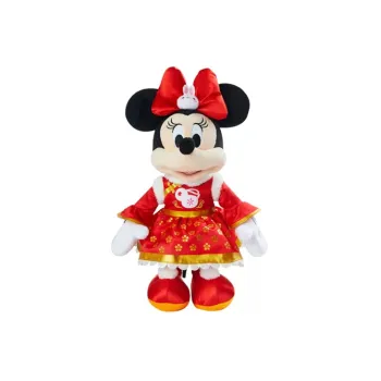 Disney Minnie 2023 New Year Mickey Mouse And Friends Dolls Plush Doll 26cm Height Shanghai Disney