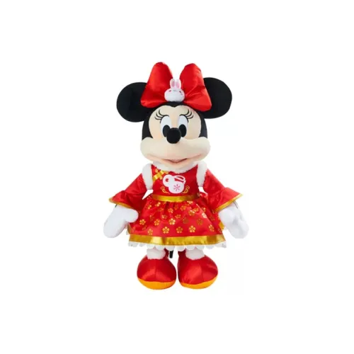 Disney Minnie 2023 New Year Mickey Mouse And Friends Dolls Plush Doll 26cm Height Shanghai Disney