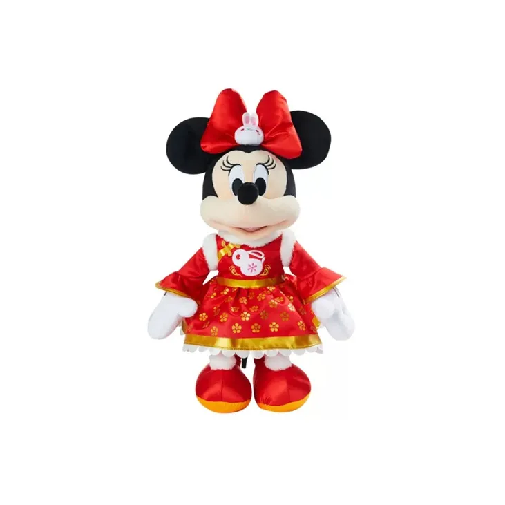 Disney Minnie 2023 New Year Mickey Mouse And Friends Dolls Plush Doll 26cm Height Shanghai Disney-0