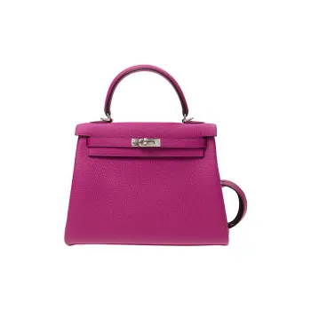 HERMES Kelly Togo Calfskin Shoulder Bag Crossbody Bag Handbag Regular Women's L3 Rose Pourpre Purple Rose Pink