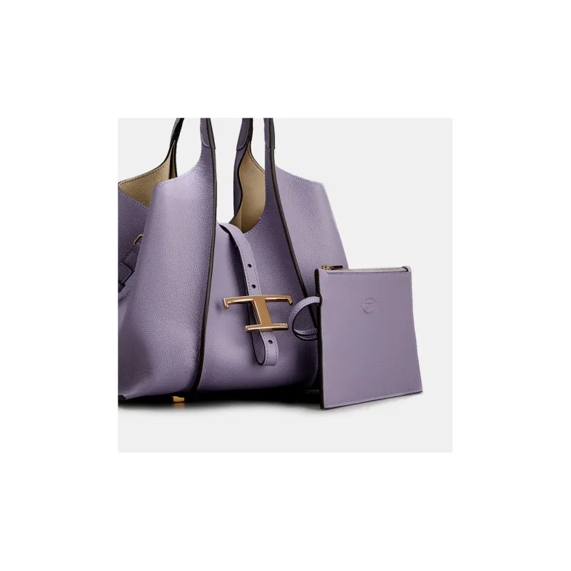 TOD'S Mini T Timesless Leather Tote Bag-3