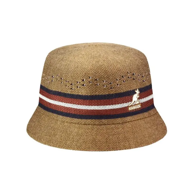 KANGOL Bucket Hats Unisex Brown-1
