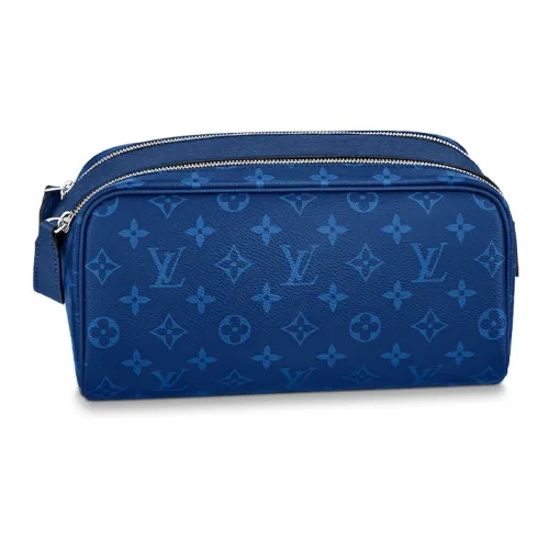 LOUIS VUITTON Dopp Kit Toilet Pouch Cobalt Blue