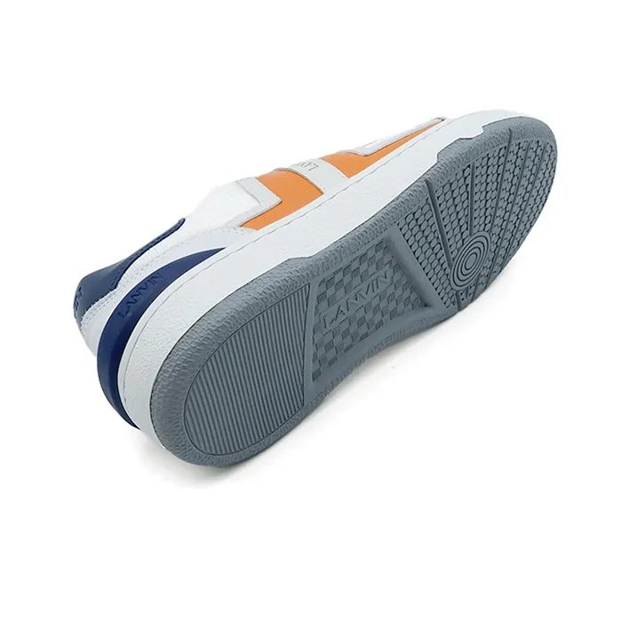 Lanvin Low Top Stylish Skateboarding Shoes Women's White Orange-4