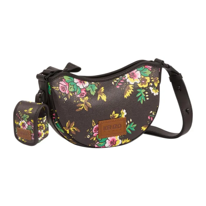 KENZO PU Handbag Shoulder Bag Women's Black-0