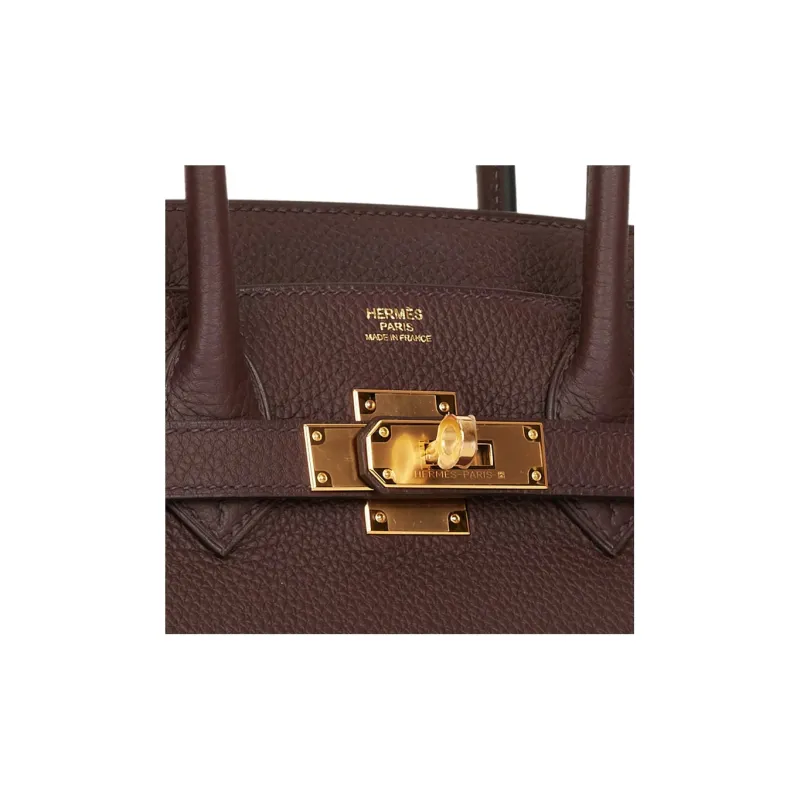 HERMES Birkin Togo Calfskin Birkin Bag Handbags Women's 0G Rouge Sellier Saddle Red-6