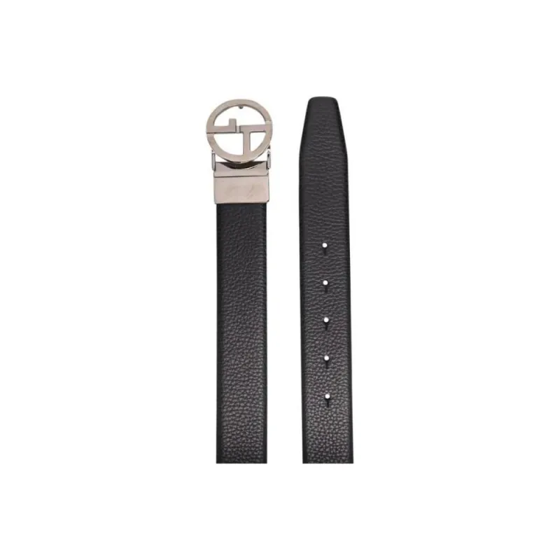 GIORGIO ARMANI Pebbled effect Buckled Belt-1