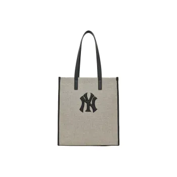 MLB Cotton Canvas Tote Bag Shopping Bag Canvas Bag Handbag Shoulder Bag Unisex Gray
