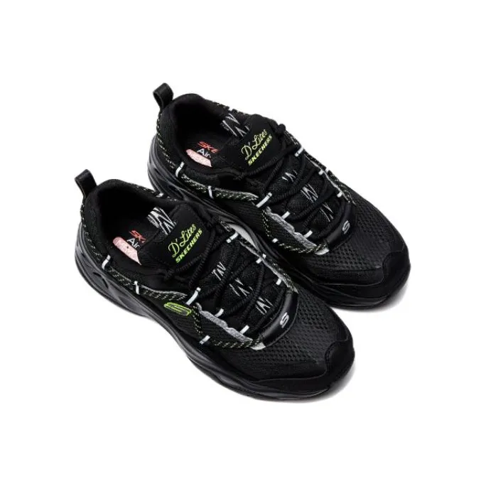Skechers DLites 4.0 Euphoric Step 'Black Lime' Women's-1
