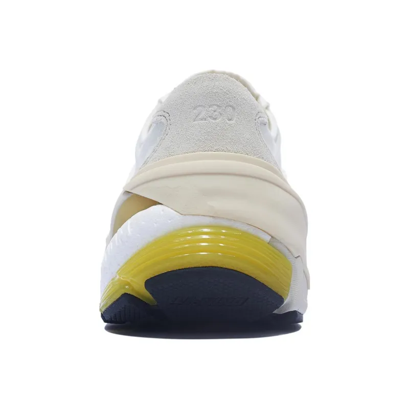 LiNing Wuji Durable Breathable Low Top Skateboard Shoes Women's Cream White-5