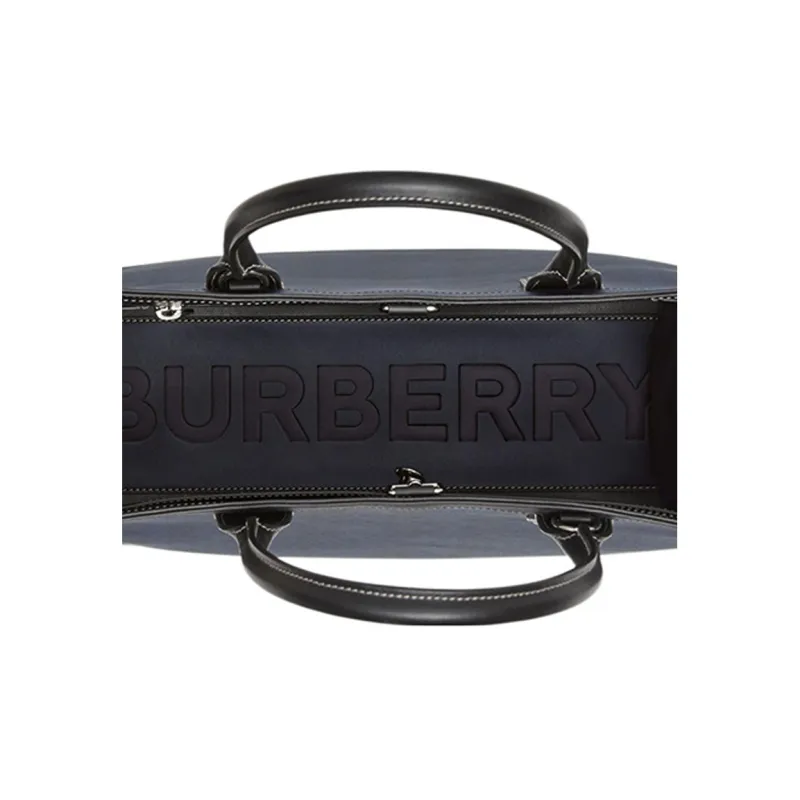 Burberry Slim Vertical Denny Tote Navy-5