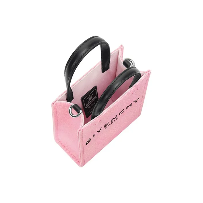 GIVENCHY Disney Collaboration Canvas Tote Bag Shopping Bag Canvas Bag Handbags Mini Women's Pink-4