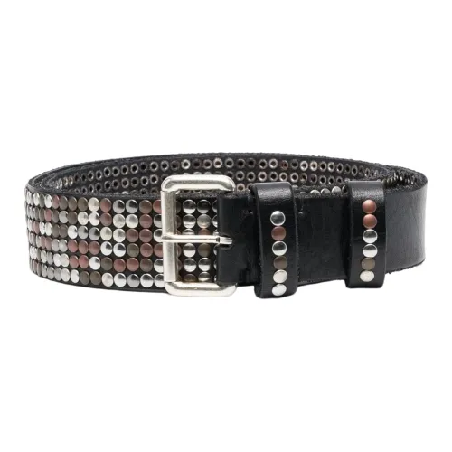 Golden Goose Leather Studded Belt