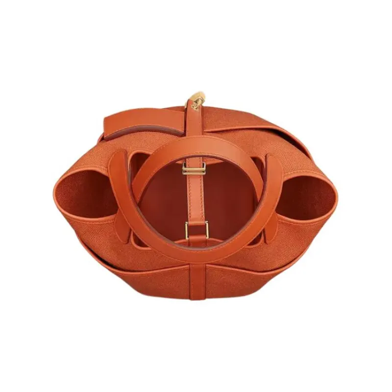 HERMES Picotin Lock 18 Pocket Bag Orange/Orange-3