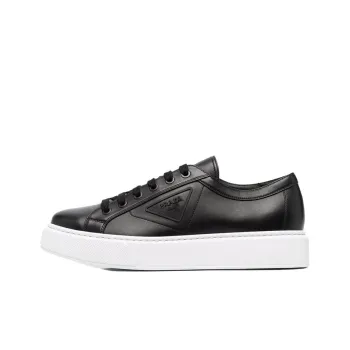 PRADA Cushioning Slip Resistant Low Top Casual Shoes Men's Black