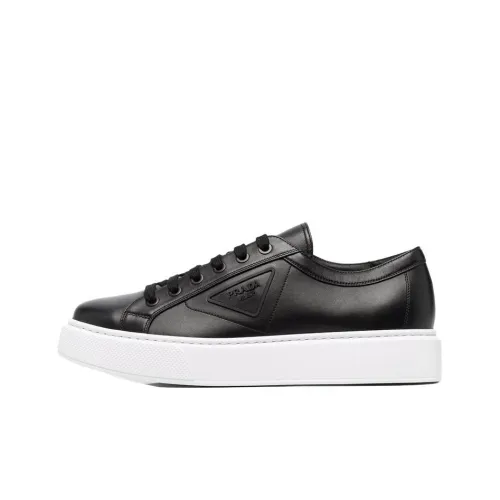 PRADA Casual Shoes Men Low-Top Black/White