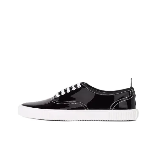 THOM BROWNE Skateboard Shoes Men Low-Top Black