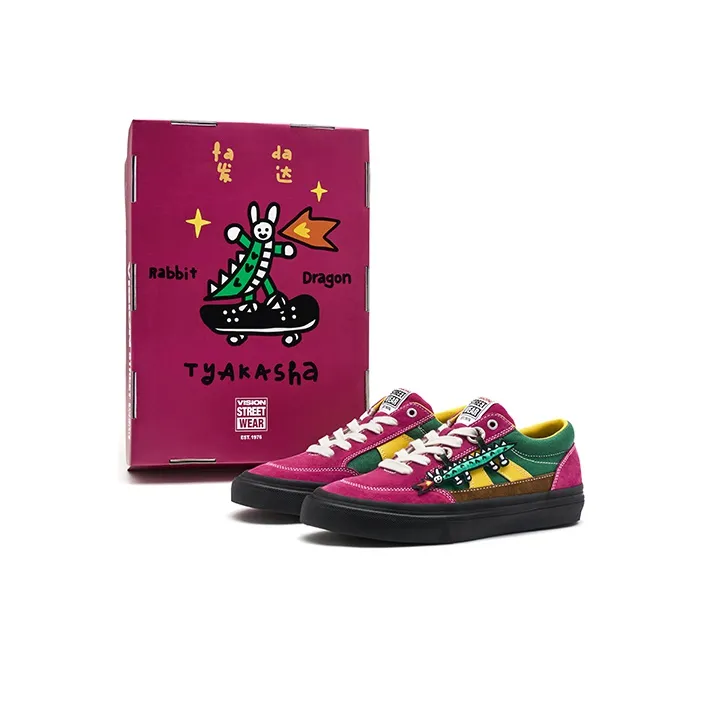 Tyakasha X Vision Street Wear Stick Skateboard Shoes Unisex Tyakasha X Vision Street Wear Stick Skateboard Shoes Unisex