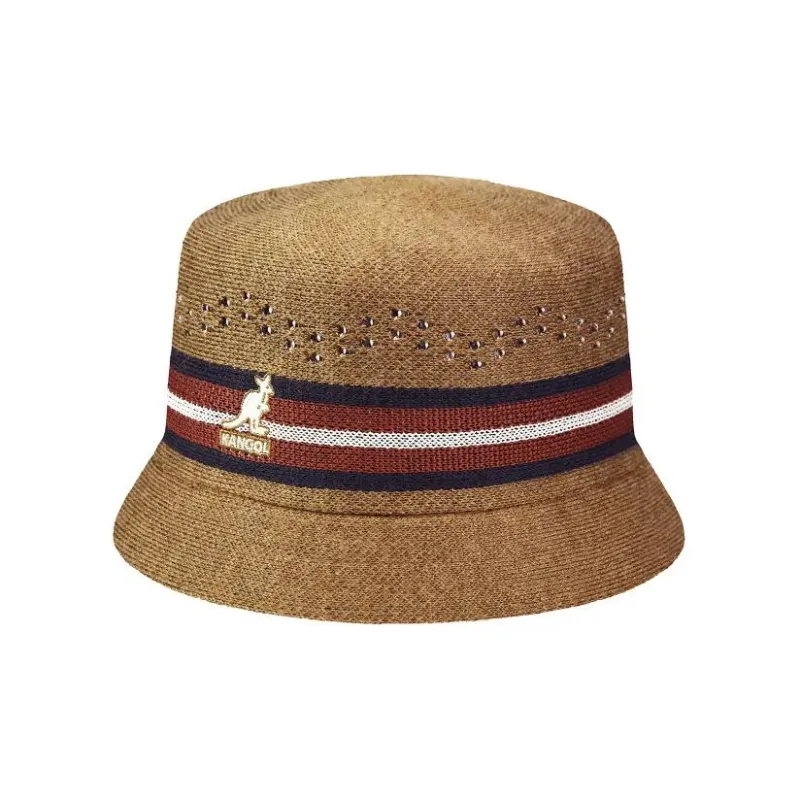 KANGOL Bucket Hats Unisex Brown-3