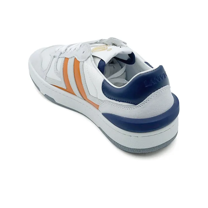 Lanvin Low Top Stylish Skateboarding Shoes Women's White Orange-3