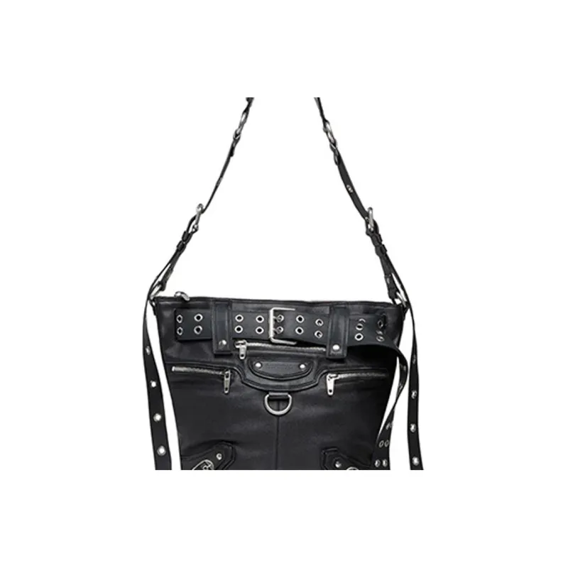 Balenciaga Emo Bucket Bag Black-5
