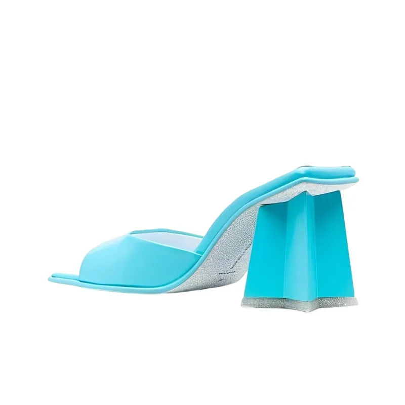CHIARA FERRAGNI Square-toe Block-heel Sandals-4