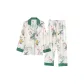 Long-Sleeved Pants with Yellow Rose Pattern