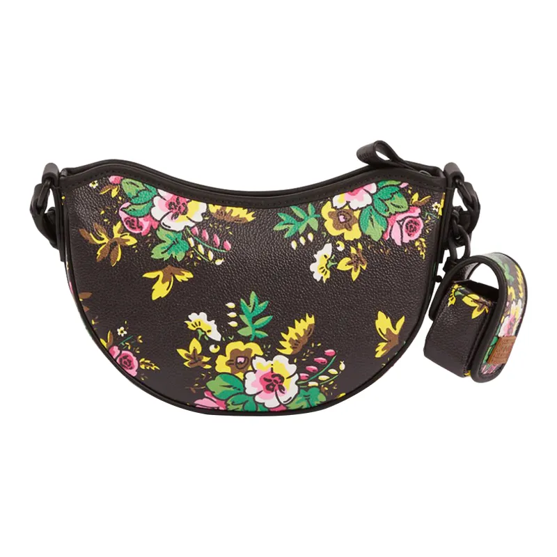 KENZO PU Handbag Shoulder Bag Women's Black-1