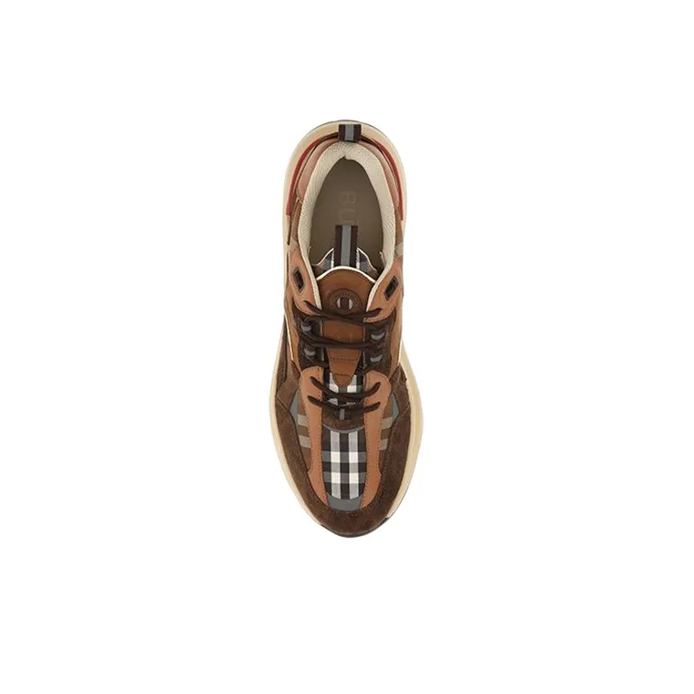 Burberry Sean Sneaker 'Check - Dark Birch Brown'-3