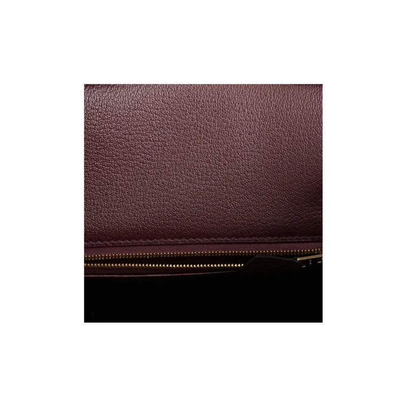 HERMES Birkin Togo Calfskin Birkin Bag Handbags Women's 0G Rouge Sellier Saddle Red-7