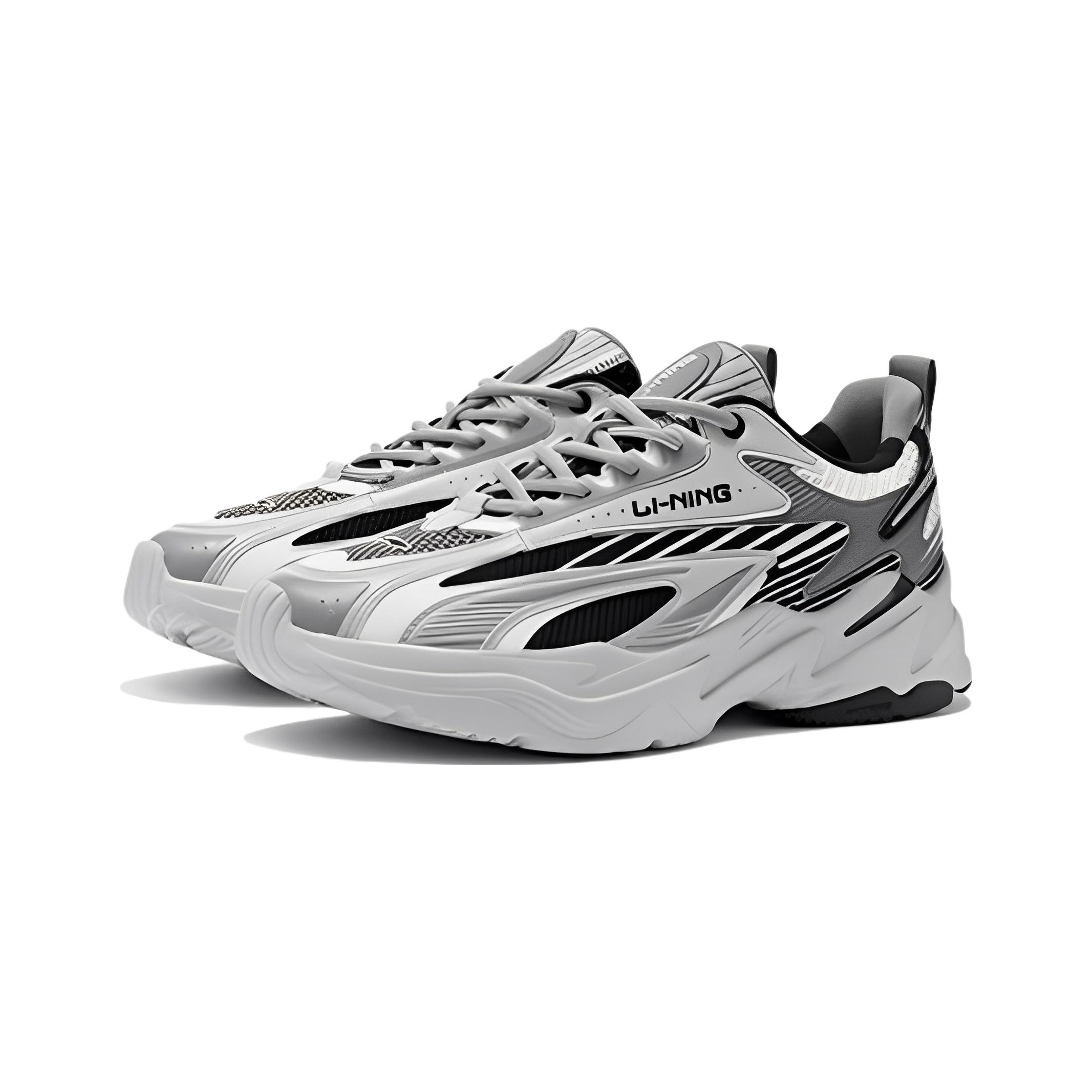 LINING Meteor Casual Shoes Men Low-Top Black/Coin Gray - POIZON LINING Meteor Casual Shoes Men Low-Top Black/Coin Gray - POIZON