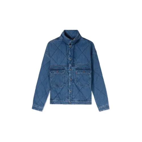 Levis Puffer Jackets Men Blue