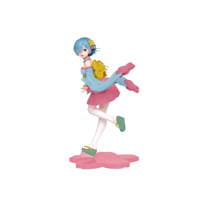 TAITO Rem Re Zero Starting Life In Another World, Rem, Cherry Blossom Ver. Bonus Gifts 23cm-0