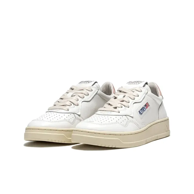AUTRY Medalist Leather Low 'White Pink' Women's-1