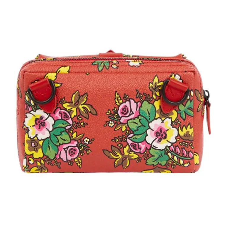 KENZO Polyurethane Bonded Leather Messenger Bag Crossbody Bag Shoulder Bag Small Size Men's Chinese Red-1