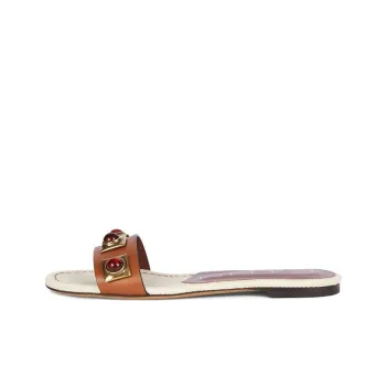 ETRO Studded Leather Slides
