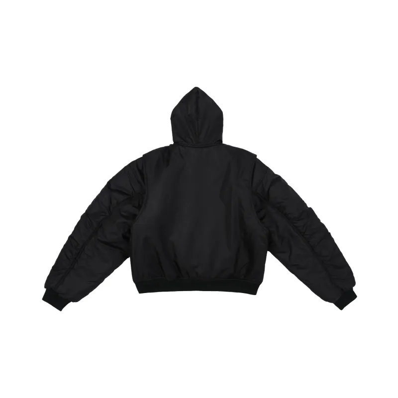 11ESTRANGER Puffer Jacket Unisex Black-1