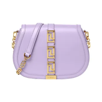 FANSIZHE Greca Goddess Cow Leather Crossbody Bag Shoulder Bag Women's Purple