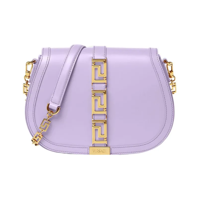 FANSIZHE Greca Goddess Cow Leather Crossbody Bag Shoulder Bag Women's Purple-0