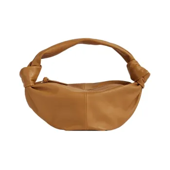 Bottega Veneta Cow Leather One Shoulder Handbag Mini Women's Caramel