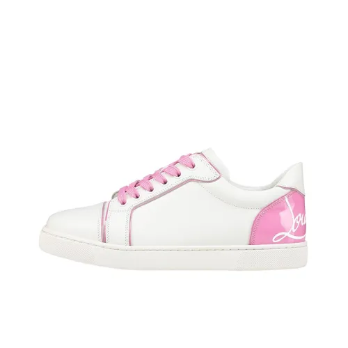 Christian Louboutin Skateboard Shoes Women's Low-Top Pink/White